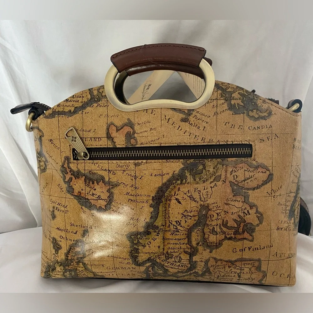 PATRICIA NASH … WOMENS VINTAGE EUROPEAN VALETTA MAP HANDBAG - Picture 13 of 16
